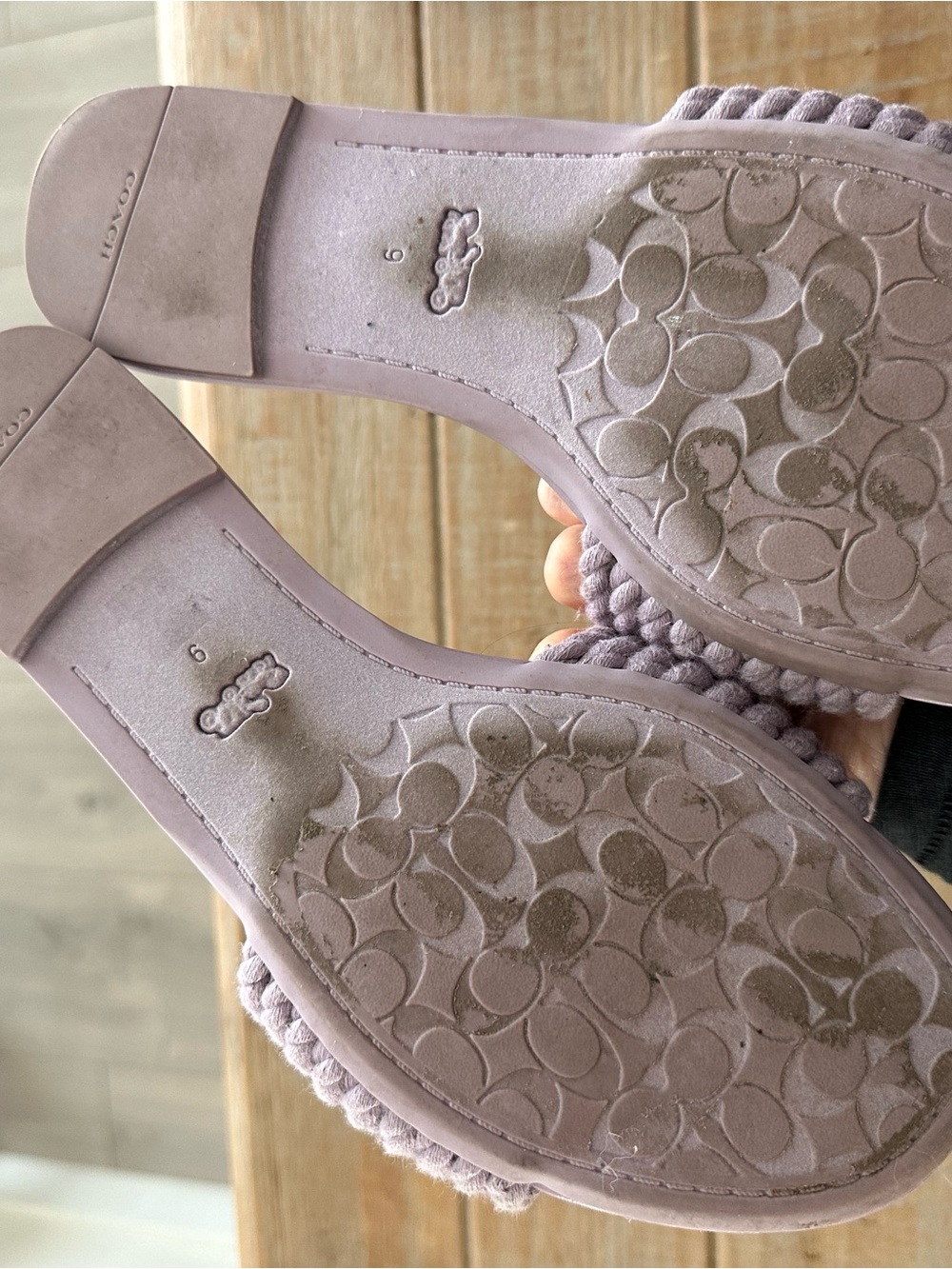 Coach Lavender Slides - Picture 2 of 2